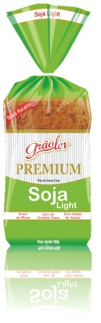 Pão de Forma Light com Soja, GrãoLev – Linha Premium, 450g